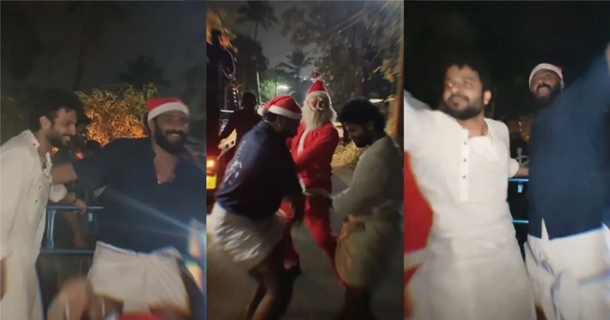 പെപ്പെയും നീരജ് മാധവും ഒരുമിച്ച അങ്കമാലി ക്രിസ്മസ്; ‘ഇത് ഏത് യൂണിവേഴ്സാ?’ എന്ന് പേളി മാണി