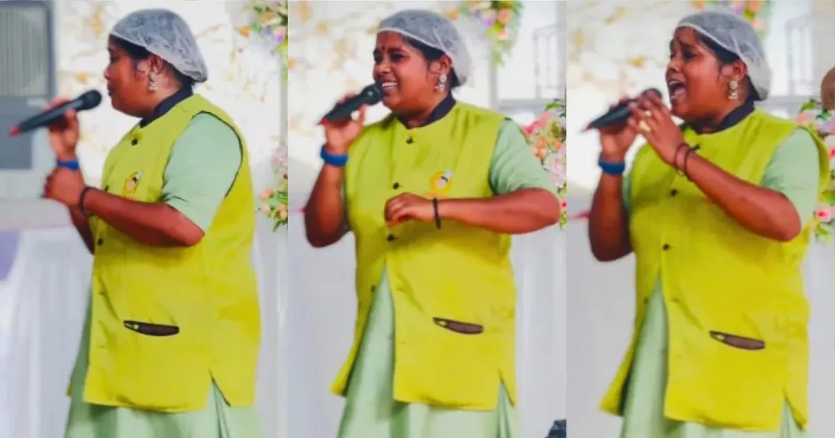 വിവാഹവിരുന്നിൽ ശബ്ദത്തിന്റെ വിസ്മയം; കാറ്ററിങ് യുവതി സോഷ്യൽ മീഡിയയുടെ ഹൃദയം കവർന്നു