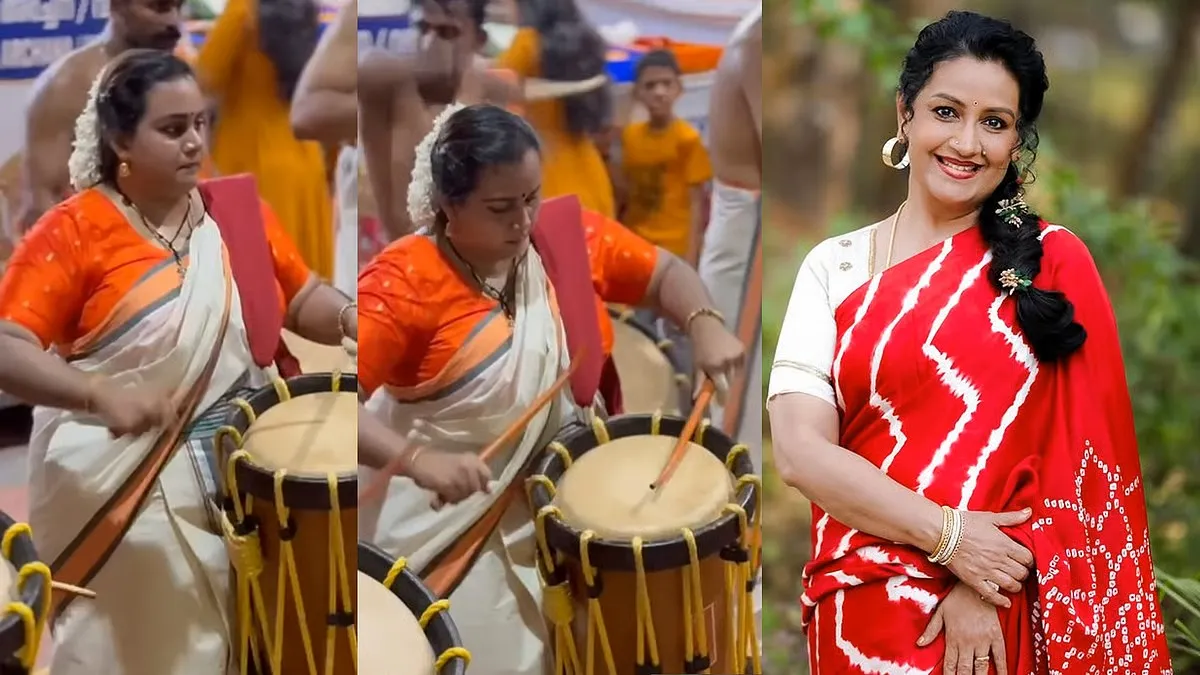 ആറ്റുകാൽ ദേവീക്ഷേത്രത്തിൽ രേവതിയുടെ ചെണ്ട അരങ്ങേറ്റം; അഭിമാന നിമിഷം പങ്കുവച്ച് മേനക