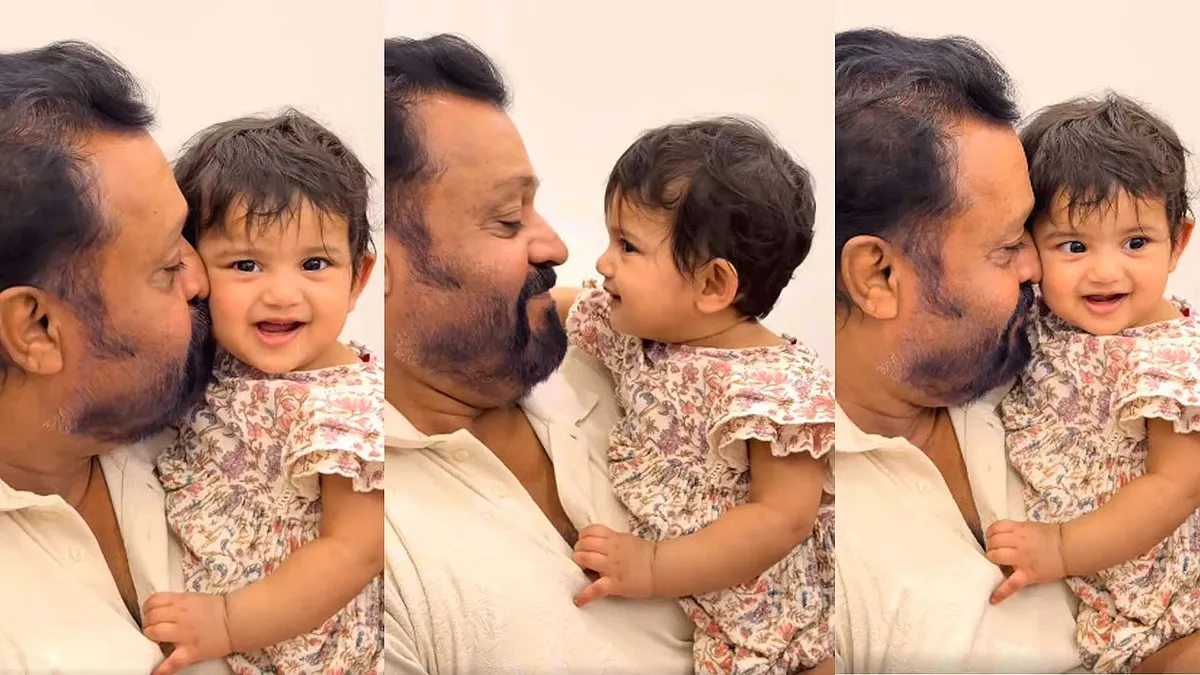 കുഞ്ഞ് ഓമിനൊപ്പം സുരേഷ് ഗോപിയുടെ സ്‌നേഹ നിമിഷം; ക്യൂട്ട്‌നെസ് നിറഞ്ഞ വിഡിയോ